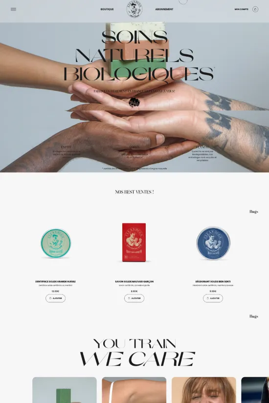 Dive into a realm of purity and elegance with a website that speaks volumes through its minimalist design philosophy. This beauty and personal care platform captivates with a modern, clean aesthetic that leverages copious whitespace and organic palette to reflect its eco-friendly ethos. A muted, earthy color scheme of soft greens, neutral creams, and rich greys harmonizes with high-quality imagery to evoke a sense of natural tranquility and sophistication. Sans-serif typography is used throughout, favoring legibility and contemporary flair, while maintaining an air of understated luxury. The visual hierarchy is thoughtfully structured, guiding the eye with ease from the gripping hero images to the sleek product displays. Every element from the navigation to the page footer is crafted to embody a sustainable, wellness-focused lifestyle, ensuring a serene user experience that aligns seamlessly with the brand's values.